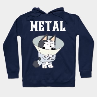 Bluey MUffin Cone Metal Hoodie